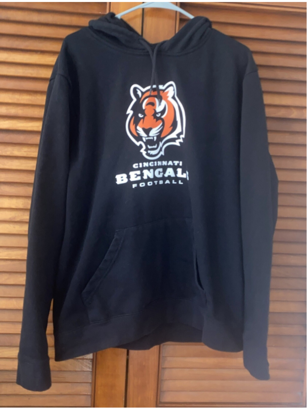 CINCINNATI BENGALS NFL Majestic Hooded Sweatshirt Adult Size XL